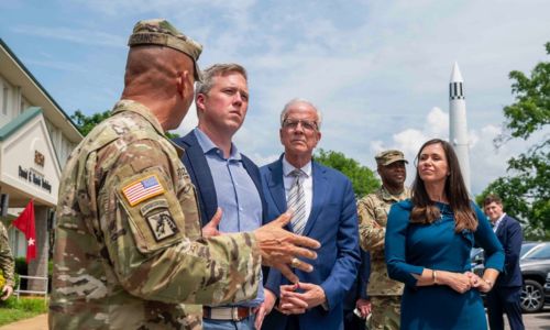 U.S. Senator Katie Britt Hosts Army Secretary Dan Driscoll at Redstone Arsenal copy